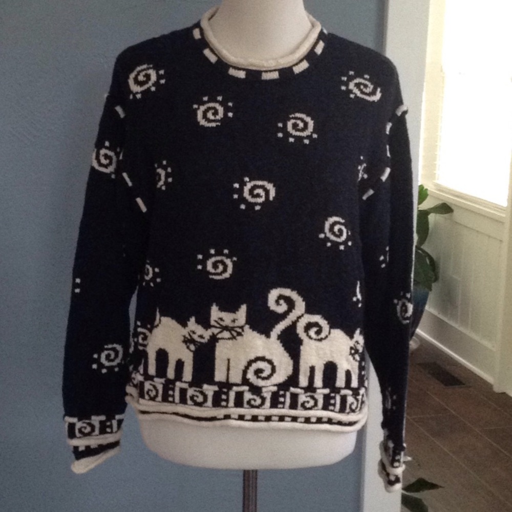 Icelandic Sweater.  Cat lovers